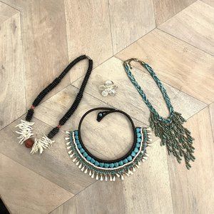 NEW Lot of Four Pieces of Tribal - Ethnic - Statement Jewelry